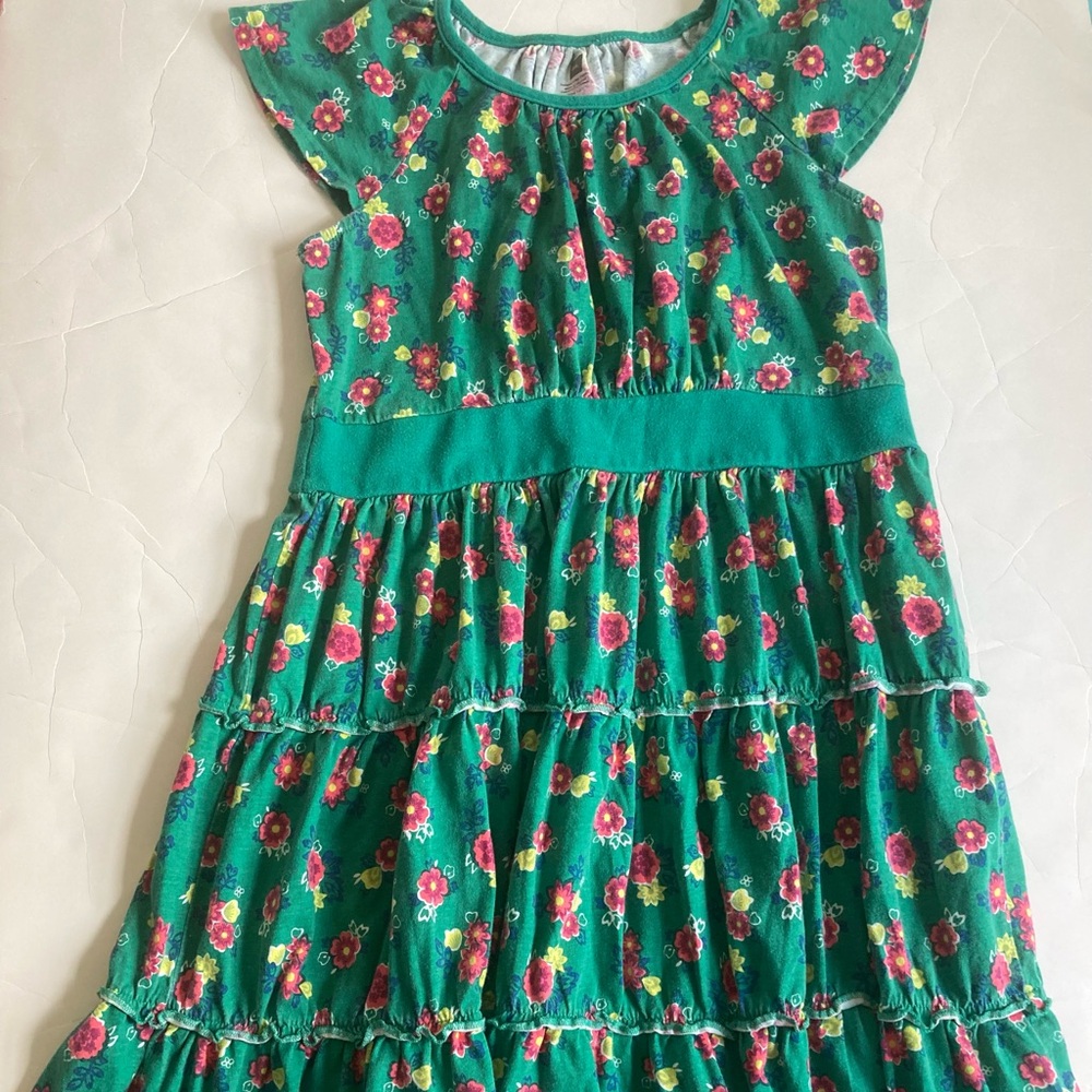 Tea collection knit tiered dress size 12 100% cotton